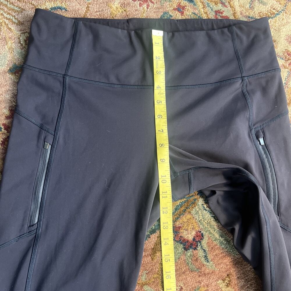 Athleta Rainier Bootcut Black Fleece Lined Stretch Hiking Outdoor Gorpcore XL - Picture 8 of 11